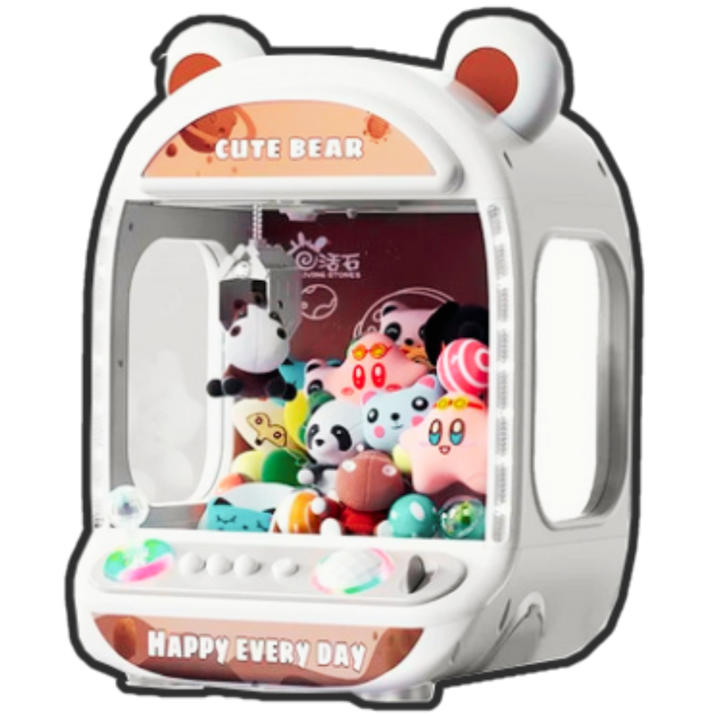 Mini Máquina De Pegar Ursinhos Branca, Máquina De Pegar Bichinhos De Pelúcia, Máquina De Garra Infantil, Mini Máquina De Pegar Pelúcia Com Luzes, Máquina De Pegar Ursinhos De Brinquedo