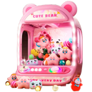 Mini Máquina De Pegar Ursinhos Branca, Máquina De Pegar Bichinhos De Pelúcia, Máquina De Garra Infantil, Mini Máquina De Pegar Pelúcia Com Luzes, Máquina De Pegar Ursinhos De Brinquedo