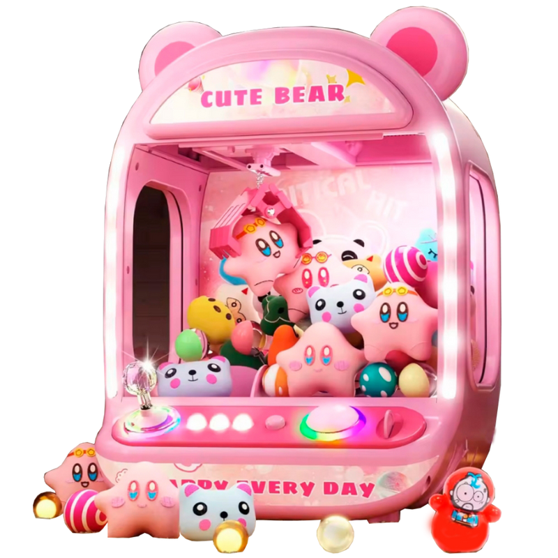 Mini Máquina De Pegar Ursinhos Branca, Máquina De Pegar Bichinhos De Pelúcia, Máquina De Garra Infantil, Mini Máquina De Pegar Pelúcia Com Luzes, Máquina De Pegar Ursinhos De Brinquedo