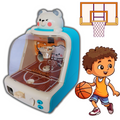 Mini Máquina de Basquete Jogo de Mesa Eletrônico Placar Digital Som Fliperama Verde, Brinquedo Jogo de Basquete Arcade de Dedo Eletrônico Som Música Luzes, Jogo Quadra de Basquete Infantil,