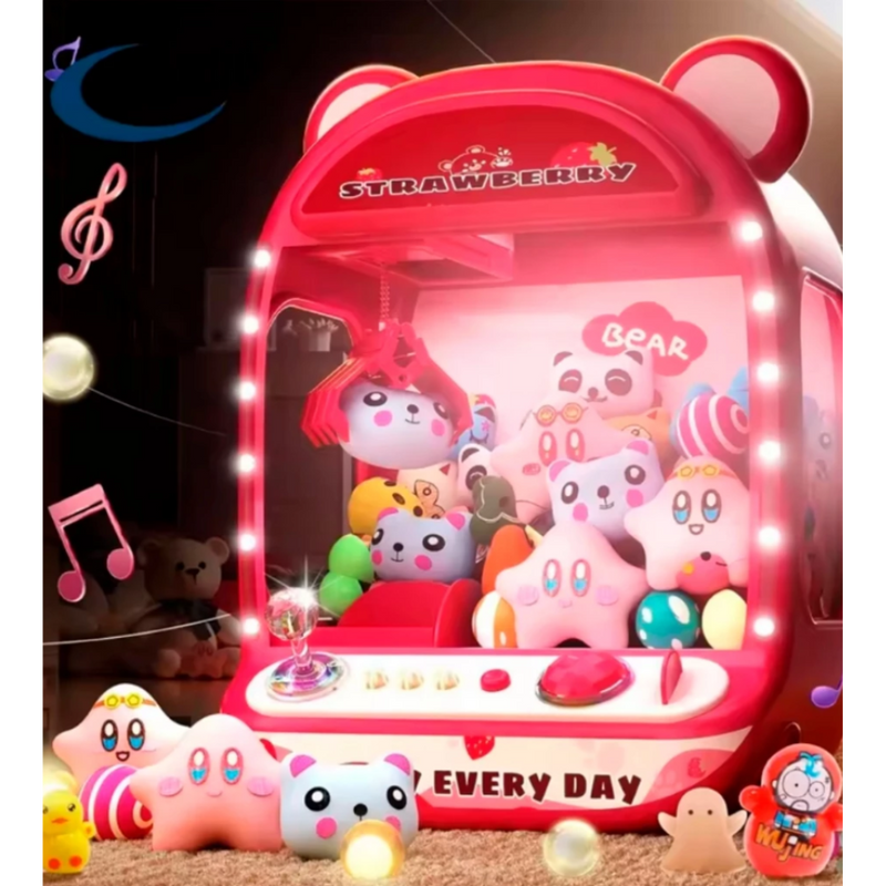 Mini Máquina De Pegar Ursinhos Branca, Máquina De Pegar Bichinhos De Pelúcia, Máquina De Garra Infantil, Mini Máquina De Pegar Pelúcia Com Luzes, Máquina De Pegar Ursinhos De Brinquedo