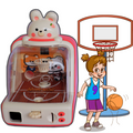 Mini Máquina de Basquete Jogo de Mesa Eletrônico Placar Digital Som Fliperama Verde, Brinquedo Jogo de Basquete Arcade de Dedo Eletrônico Som Música Luzes, Jogo Quadra de Basquete Infantil,