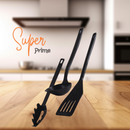 Super Jogo De Panelas Dona Chefa  Elegan 20 peças Prime Rosa Anti Aderente Tampa de Vidro Com Espátulas Utensílios De Silicone