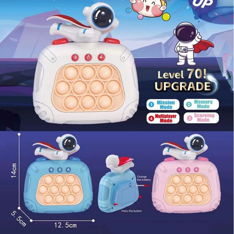 Pop It Eletronico Fidget Brinquedo De Apertar Anti Stress Astronauta