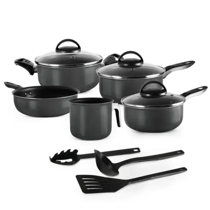 Jogo Panelas Elegan 8 Peças Preto