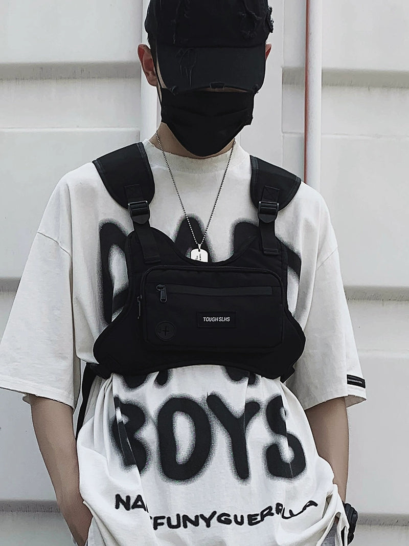 Functional Casual Cool Men's Ins Trendy Vest Bag