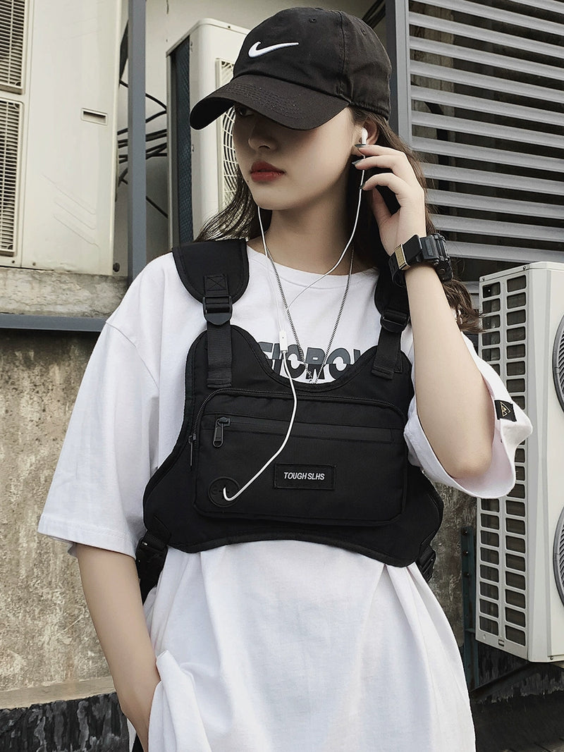 Functional Casual Cool Men's Ins Trendy Vest Bag