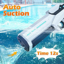 Pistola de água elétrica para adultos e crianças, jato potente, sucção automática de água, jatos de água, brinquedo de praia para o verão, excelente presente para crianças