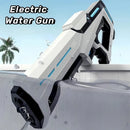 Pistola de água elétrica para adultos e crianças, jato potente, sucção automática de água, jatos de água, brinquedo de praia para o verão, excelente presente para crianças