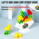 Jogo Tetra Tower Balance com Blocos de construção e empilhamento Quebra-cabeça Placa de montagem Tijolos Brinquedos educativos para crianças