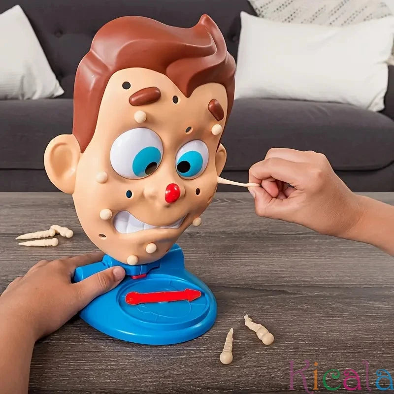 Jogo Super Divertido e Engraçado de Espremer Espinhas com Spray de água,  jogo de tabuleiro interessante para pais e filhos, espremer o rosto, acne, antiestresse, brinquedo novidade para crianças