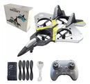 Avião Drone de Controle Remoto de Brinquedo Aircraft com 4 Hélices: Alta Performance, Estabilidade e Diversão ao Ar Livre – Ideal para Voos de Longo Alcance e Manobras Aéreas