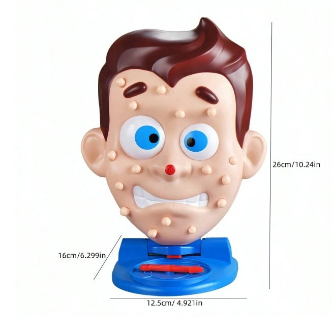Jogo Super Divertido e Engraçado de Espremer Espinhas com Spray de água,  jogo de tabuleiro interessante para pais e filhos, espremer o rosto, acne, antiestresse, brinquedo novidade para crianças