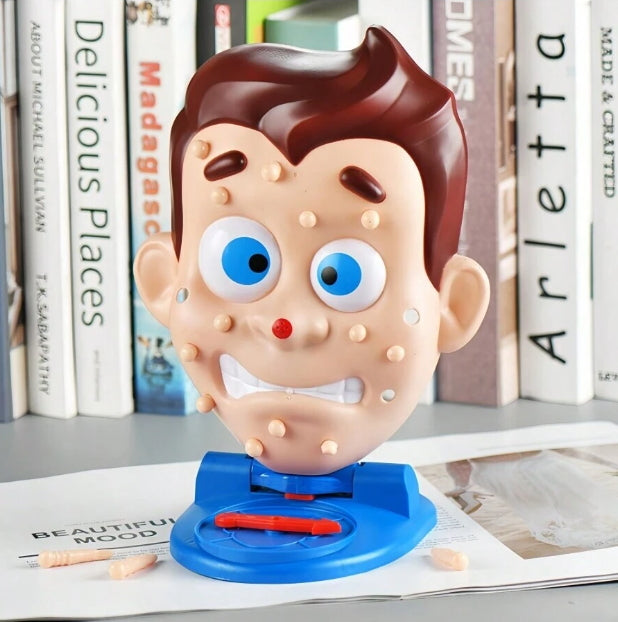 Jogo Super Divertido e Engraçado de Espremer Espinhas com Spray de água,  jogo de tabuleiro interessante para pais e filhos, espremer o rosto, acne, antiestresse, brinquedo novidade para crianças