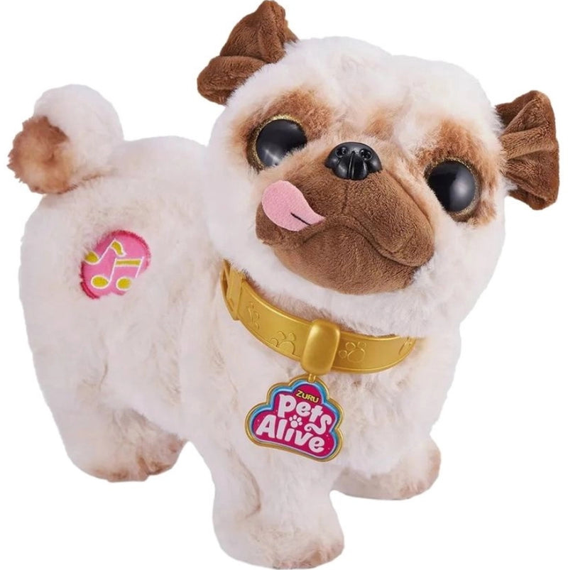 Cachorro Pelúcia Brinquedo Pets Alive Pug Shaking Booty 9 Cm Candide