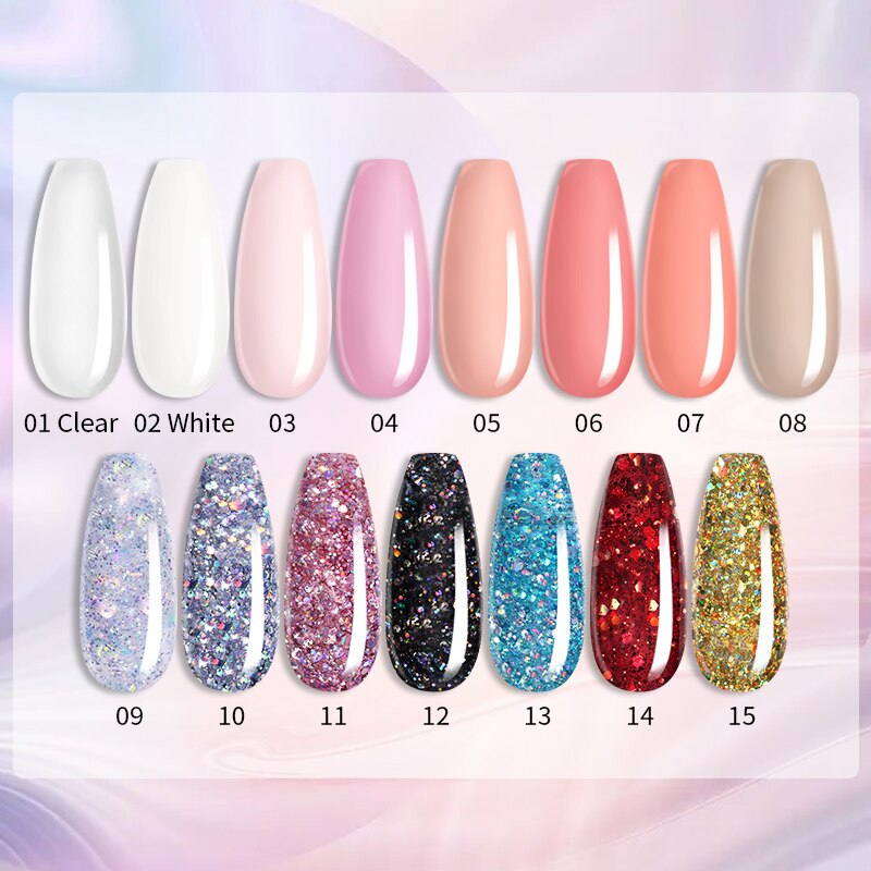 KIT POLYGEL- Extensões de Unhas Nail Extension Gel Set